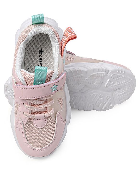Cute Walk by Babyhug Velcro Closure Sneakers - Pink