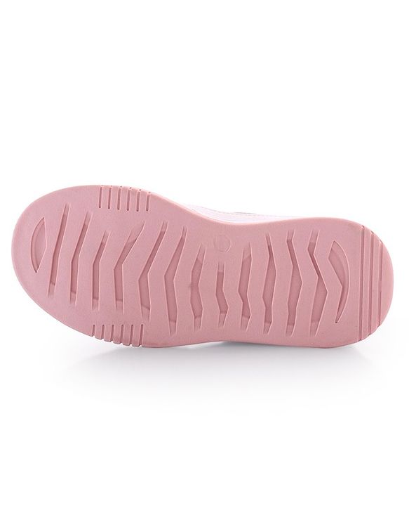 Pine Kids Velcro Closure Sneakers - White & Pink