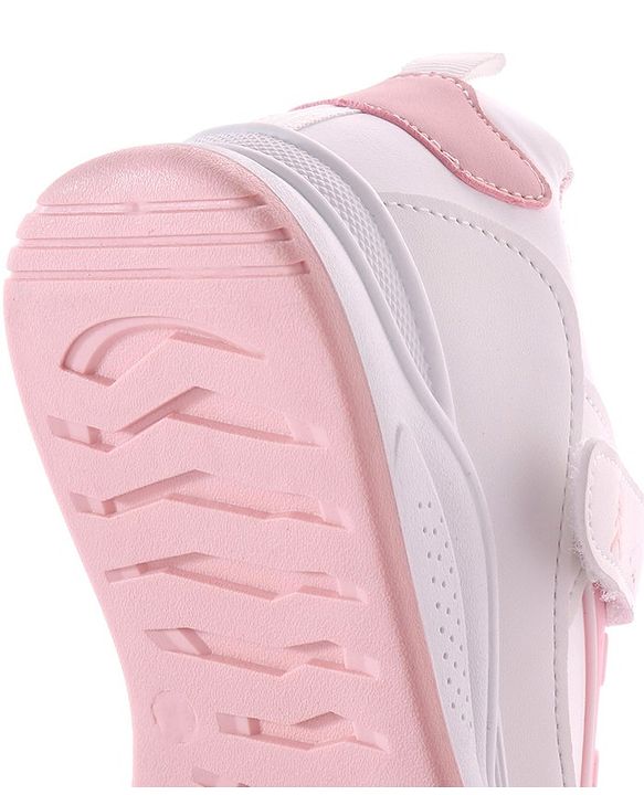 Pine Kids Velcro Closure Sneakers - White & Pink