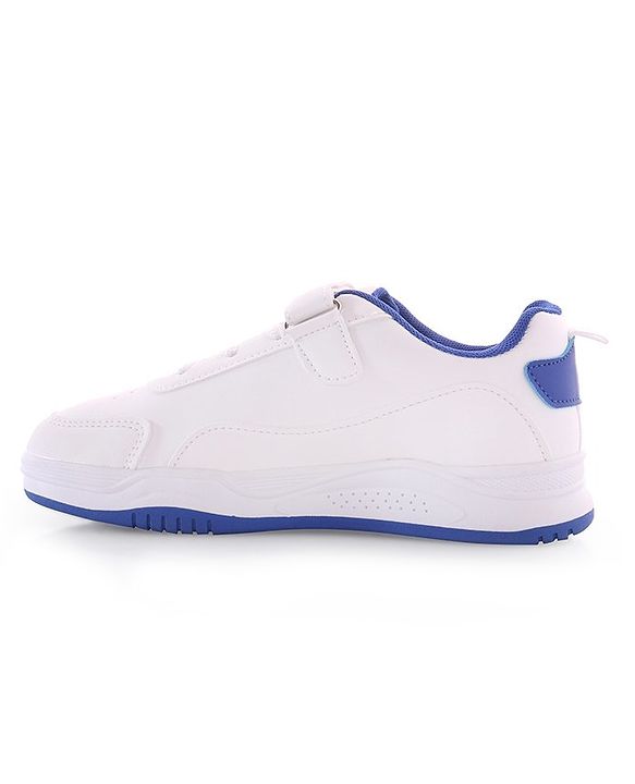 Pine Kids Velcro Closure Sneakers - White & Blue