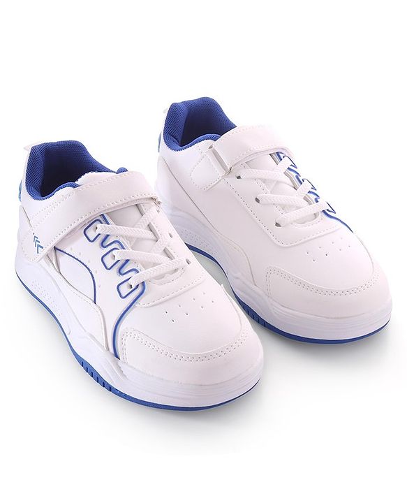 Pine Kids Velcro Closure Sneakers - White & Pink