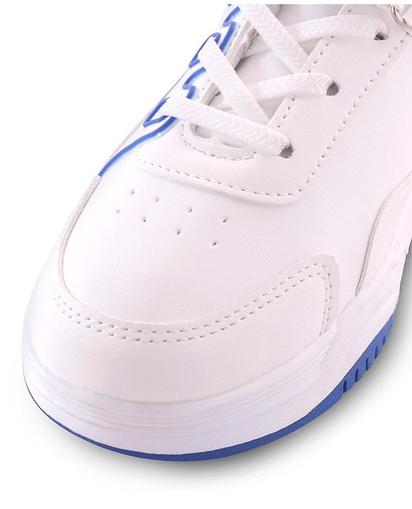 Pine Kids Velcro Closure Sneakers - White & Pink