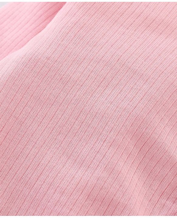 Babyhug Cotton Full Sleeves Thermal Wear Solid Pack Of 2 - Pink & Red
