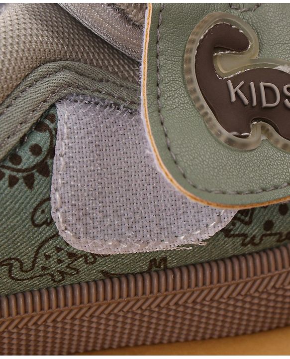 Cute Walk by Babyhug Velcro Closure Casual Shoes Dino Print - Green