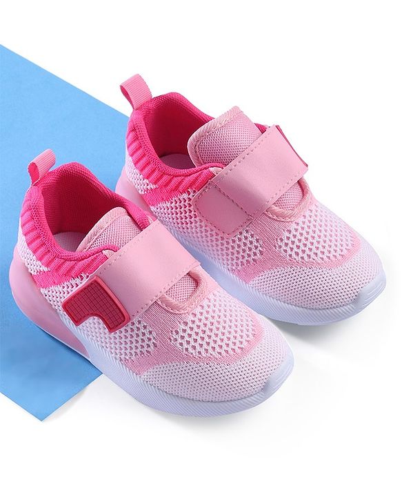 Cute Walk by Babyhug Velcro Closure Sneakers - Pink