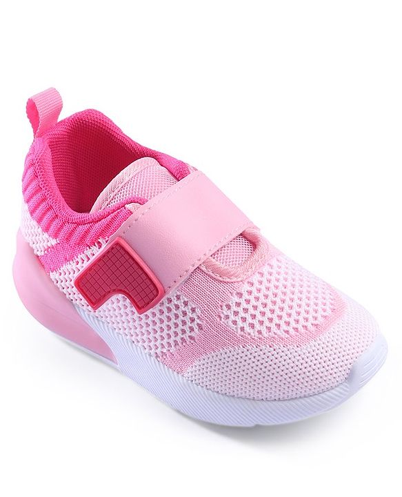 Cute Walk by Babyhug Velcro Closure Sneakers - Pink