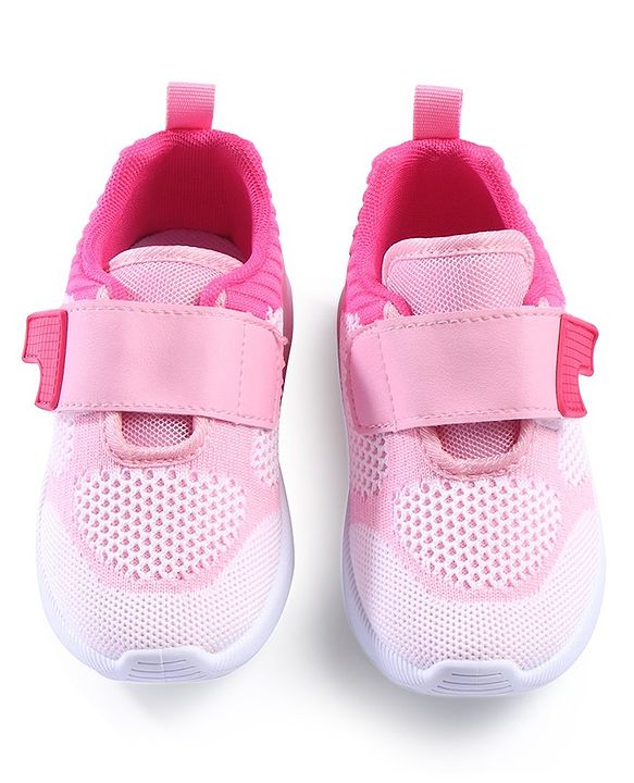 Cute Walk by Babyhug Velcro Closure Sneakers - Pink