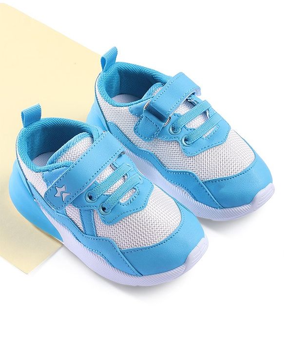 Cute Walk by Babyhug Velcro Closure Sports Shoes - Blue