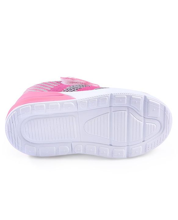 Cute Walk by Babyhug Slip On Sneakers with Velcro Closure - Dark Pink