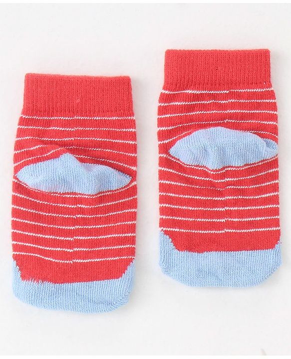 Cute Walk By Babyhug Non Terry Anti Bacterial Ankle Length Socks Animals Print Pack Of 5 - Multicolour