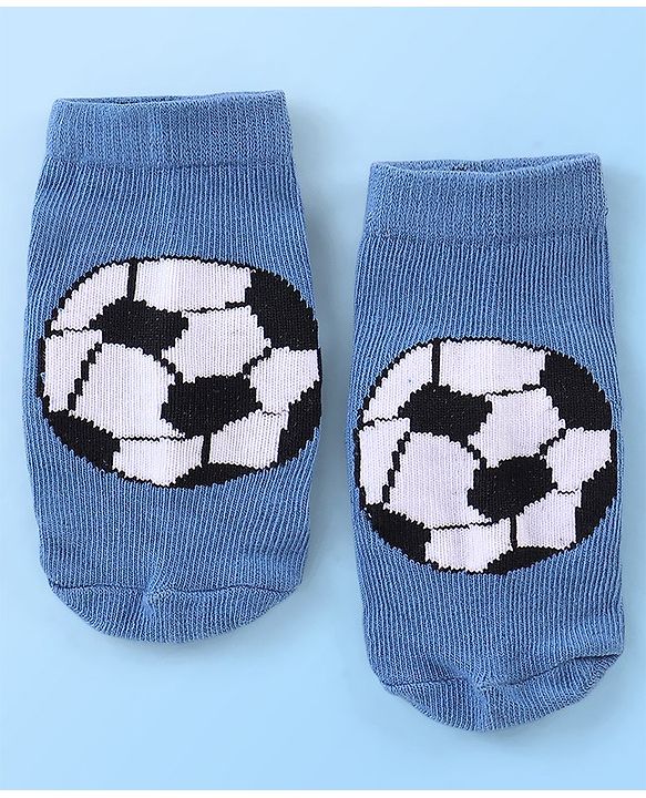 Cute Walk by Babyhug Anti Bacterial Ankle Length Socks Football Design Pack of 7 - Multicolour