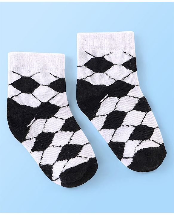Cute Walk by Babyhug Anti Bacterial Ankle Length Socks Football Design Pack of 7 - Multicolour