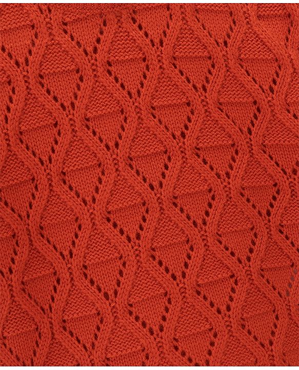 Babyhug Knit Full Sleeves Sweater With Cable Knit Design - Red
