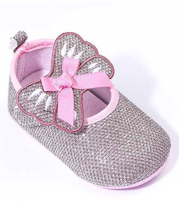 Cute Walk by Babyhug Booties With Velcro Closure - Pink