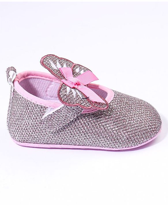 Cute Walk by Babyhug Booties With Velcro Closure - Pink