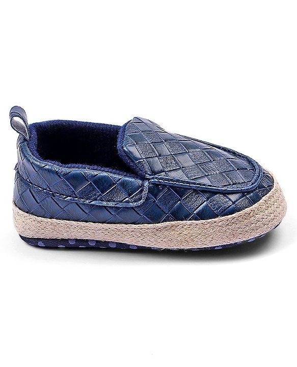 Cute Walk by Babyhug Slip On Solid Booties- Blue