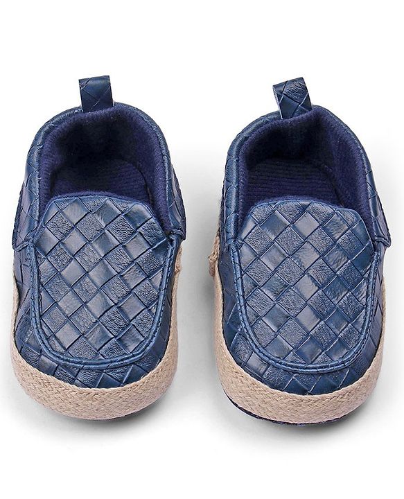 Cute Walk by Babyhug Slip On Solid Booties- Blue