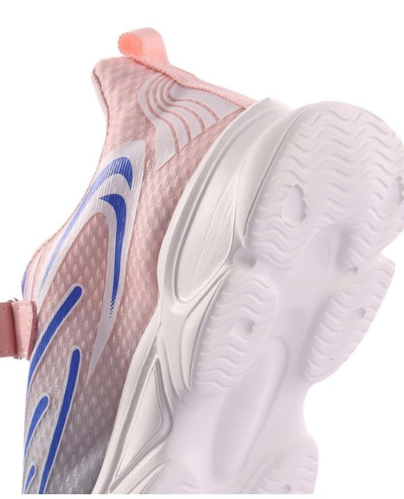 Pine Kids Velcro Closure Sneakers - White & Blue
