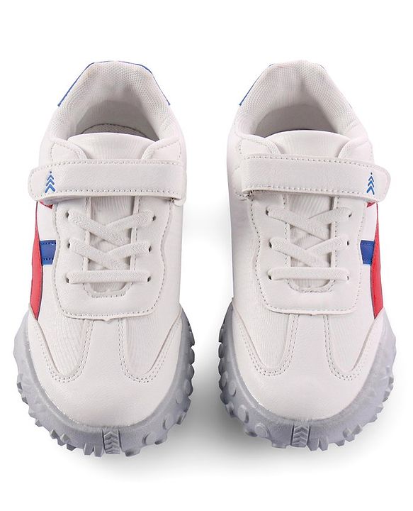 Pine Kids Sneakers With Velcro Closure Solid- White