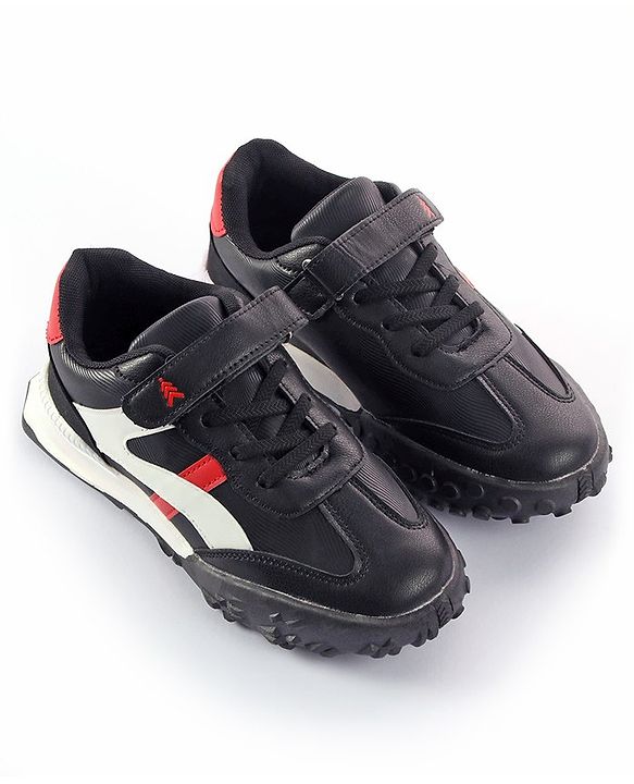 Pine Kids Sneakers With Velcro Closure Solid- Black