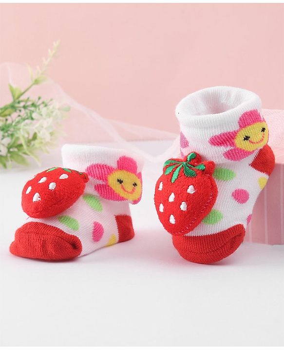 Cute Walk by Babyhug Socks Shoes with Applique - Light Purple