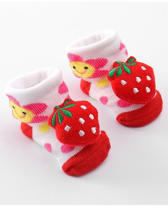 Cute Walk by Babyhug Socks Shoes with Applique - Light Purple