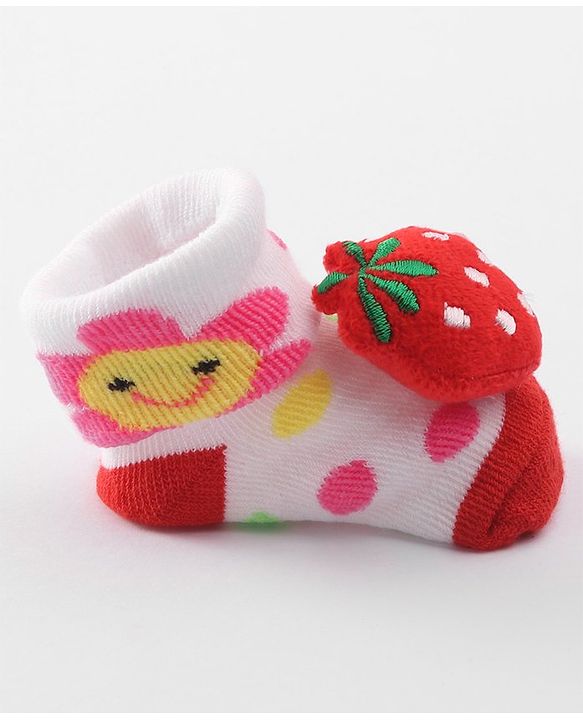 Cute Walk by Babyhug Socks Shoes with Applique - Light Purple