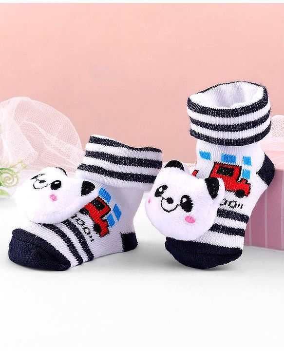 Cute Walk by Babyhug Socks Shoes with Applique - Light Purple