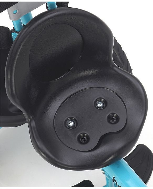 Babyhug Plug & Play Tricycle with Air Wheel Canopy & Parental Handle - Blue