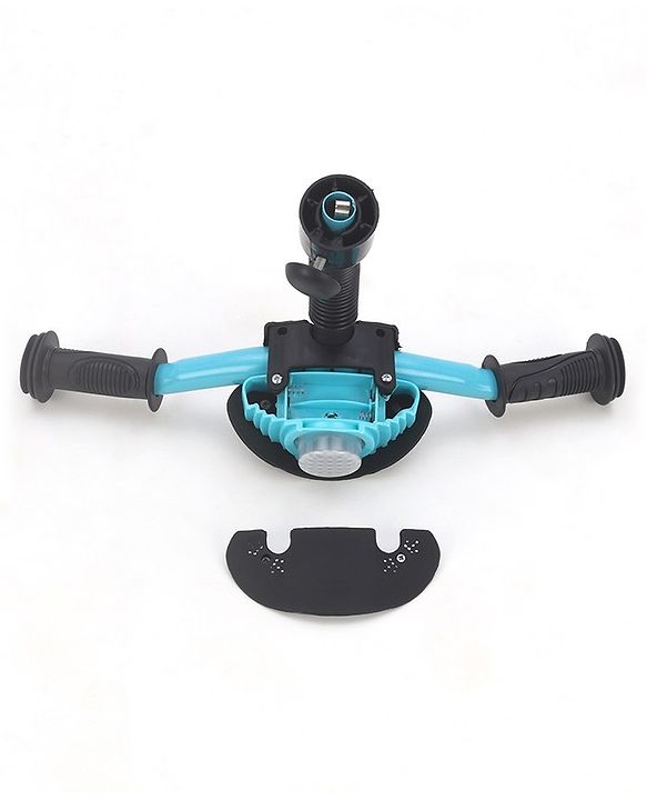 Babyhug Plug & Play Tricycle with Air Wheel Canopy & Parental Handle - Blue