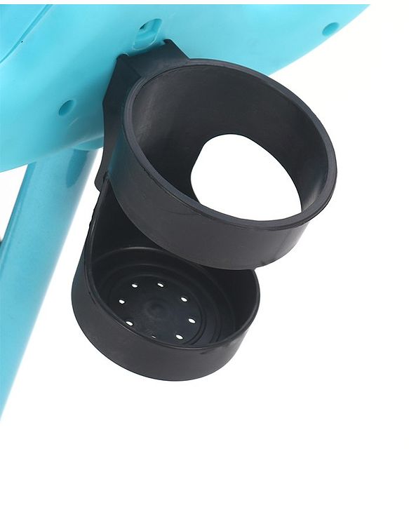 Babyhug Plug & Play Tricycle with Air Wheel Canopy & Parental Handle - Blue