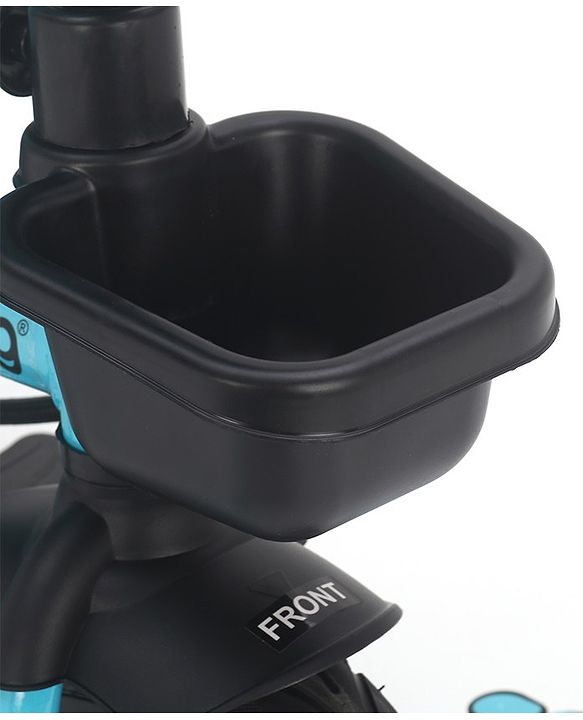 Babyhug Plug & Play Tricycle with Air Wheel Canopy & Parental Handle - Blue