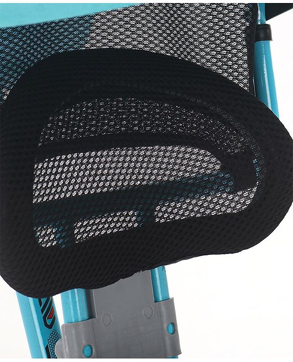 Babyhug Plug & Play Tricycle with Air Wheel Canopy & Parental Handle - Blue