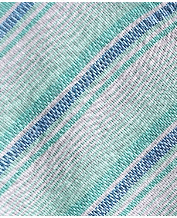Babyhug Cotton Woven Full Sleeves Shirt Striped - Blue