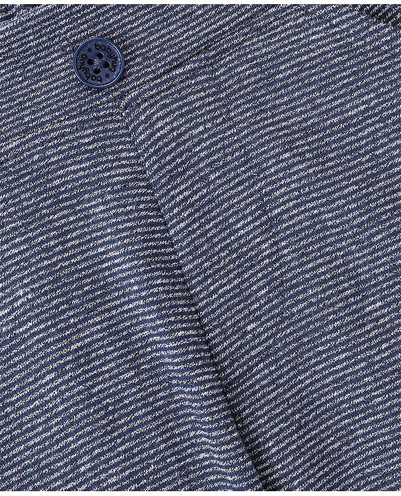 Babyhug Cotton Knit Full Length Lounge Pant with side Pockets - Navy Blue