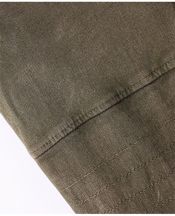 Babyhug Cotton Looper Full Length Lounge Pant Solid Colour - Light Green