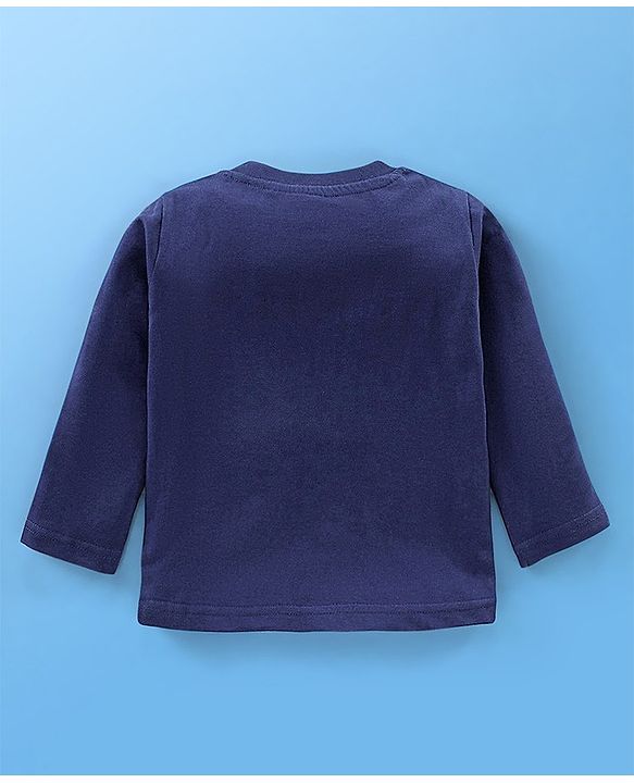 Babyhug Cotton Knit Full Sleeves T-Shirt wiith Graphics Pack of 7 - Green Blue & Yellow