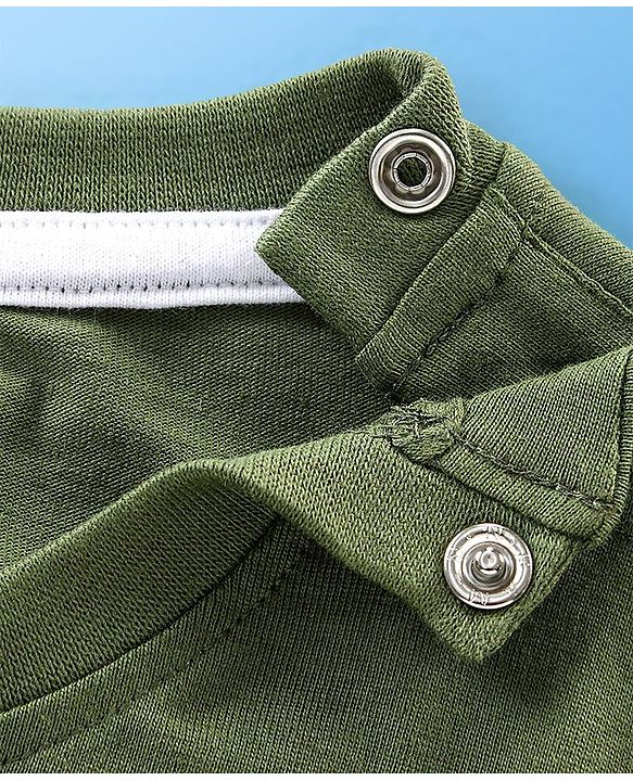 Babyhug Cotton Knit Full Sleeves T-Shirt wiith Graphics Pack of 7 - Green Blue & Yellow