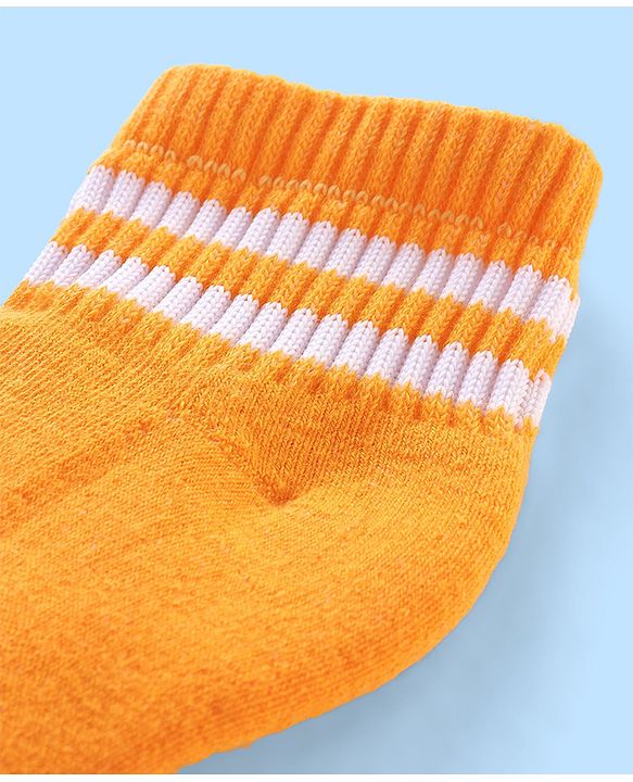 Pine Kids Cotton Blend Ankle Length Socks Striped Pack of 3 (Colour May Vary)