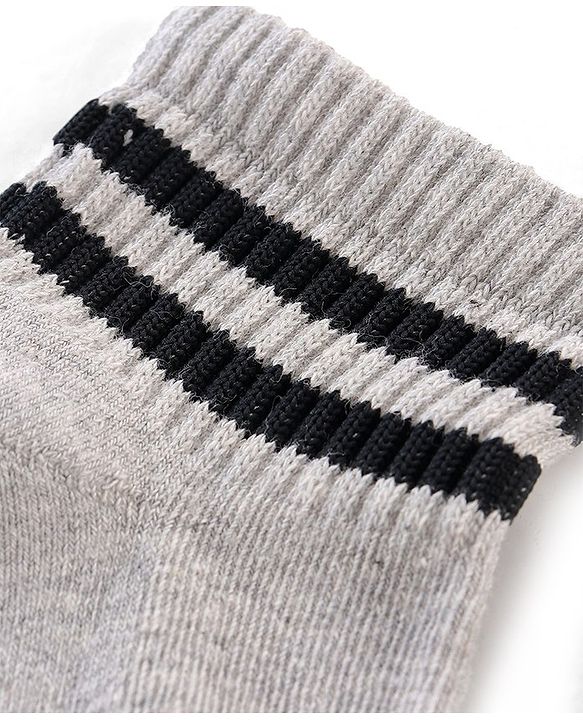 Pine Kids Cotton Blend Ankle Length Socks Striped Pack of 3 (Colour May Vary)