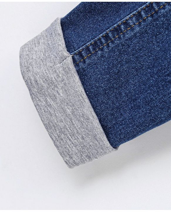Babyhug Full Length Stretchable Washed Denim Jeans  Fly With Zipper -  Blue