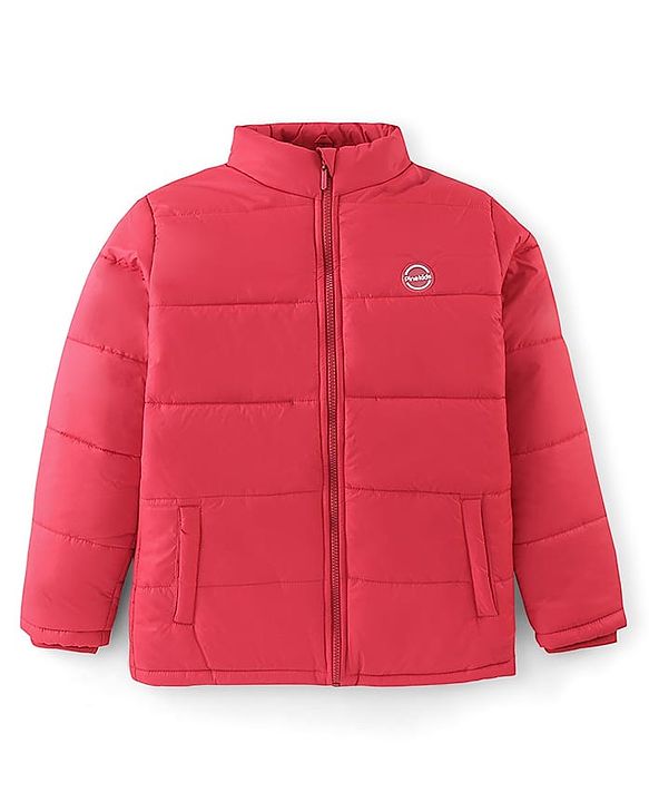 Pine Kids Full Sleeves Solid Color Medium Winter Jacket - Red