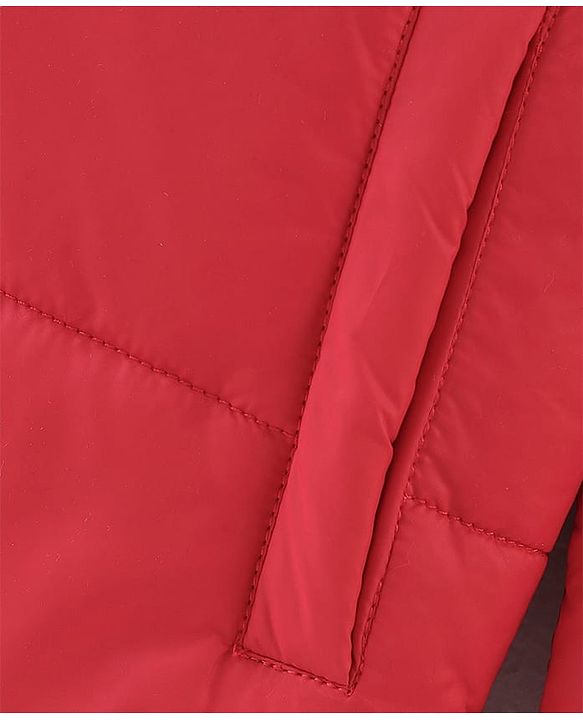 Pine Kids Full Sleeves Solid Color Medium Winter Jacket - Red