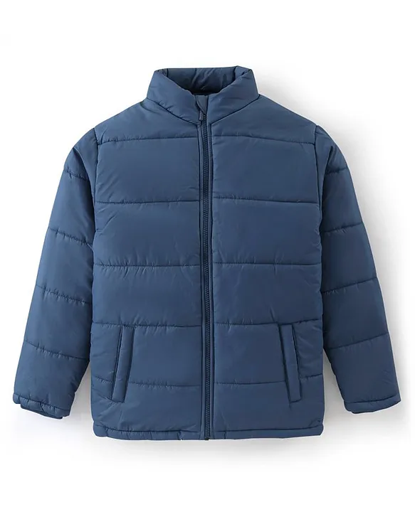 Polyester Plain Kids Boys Hooded Winter Jacket, Full Sleeves at Rs  445/piece in Ludhiana