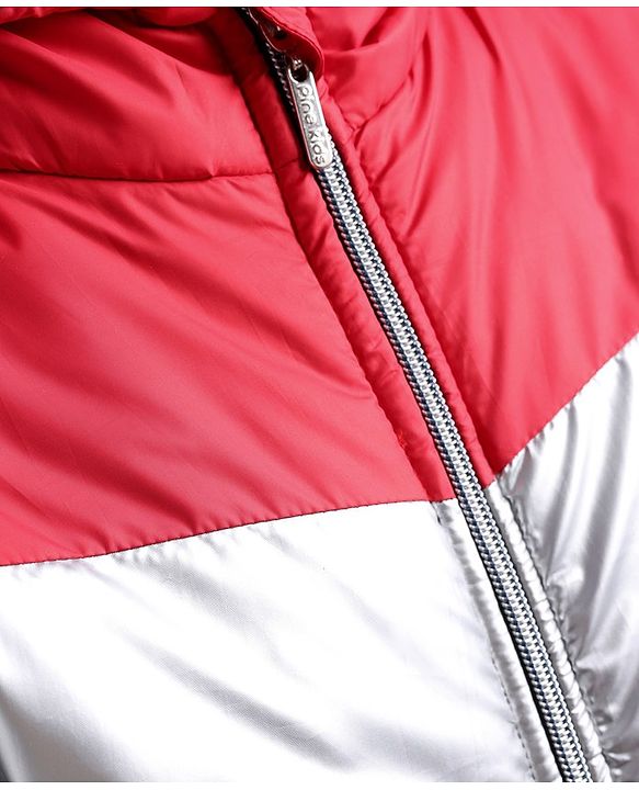 Pine Kids  Full Sleeves Cut and Sew Medium Winter Jacket with Hood Solid Colour- Multicolor