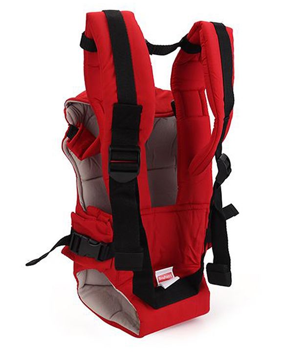 Babyhug Snuggle Me 3 Way Baby Carrier With Adjustable Protective Hood - Red