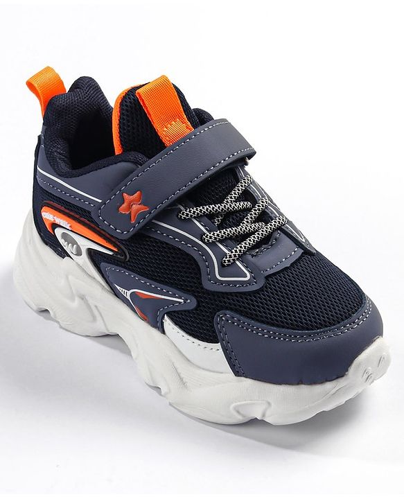 Cute Walk by Babyhug Velcro Closure Sneakers - Navy Blue
