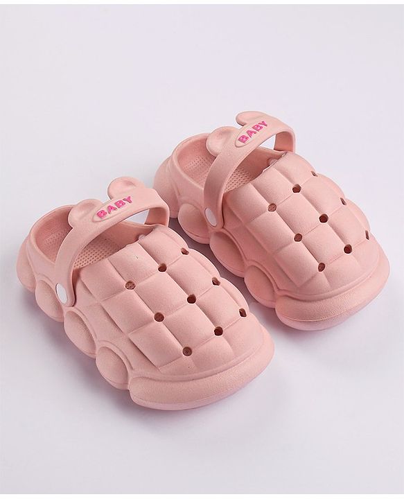 Cute Walk by Babyhug Slip On Clogs Cube Design - Pink