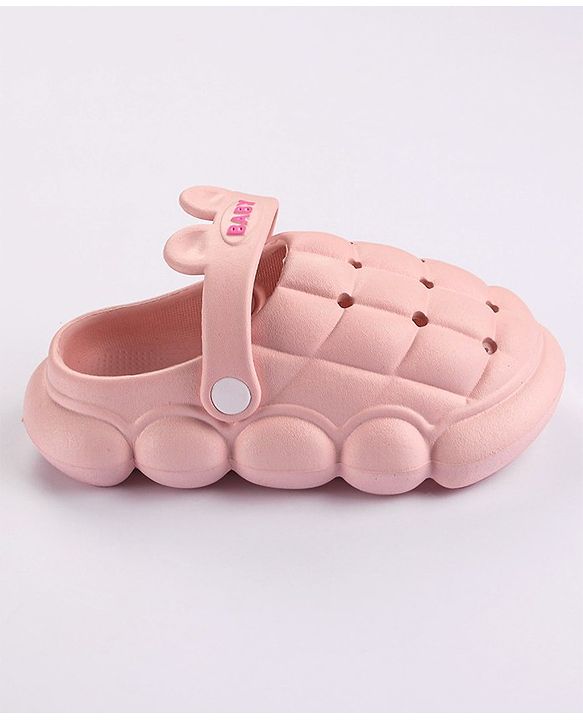 Cute Walk by Babyhug Slip On Clogs Cube Design - Pink