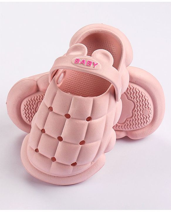 Cute Walk by Babyhug Slip On Clogs Cube Design - Pink